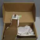 Wide Width Women's Sandals 2.5-inch Square Open Toe Kitten Heels Strappy Ankle Strap Sandals Comfortable Dressy Party Wedding Shoes