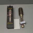 Sndyi Small Round Brush for Blow Out, Nano Thermal Ceramic Ionic Round Hair Brush with Boar Bristles, Boost Shine & Volume, For Short Hair with Quick Blow Drying & Salon Styling  2.3'', Barrel 1.3''