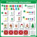 Christmas Bulletin Board Decorations Christmas Reindeer Stables Classroom Door Decorations Winter Bulletin Board Decorations Reindeer Stables Cutouts Holiday Party Supplies