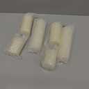 6-Pack Ivory Pillar Candles Bulk Set - Assorted 3 Sizes (3, 4, 6 Inch, 2 Each), Long-Lasting Dripless, Unscented & Smokeless Hurricane Candles for Wedding, Dinner Party & Romantic Atmosphere.
