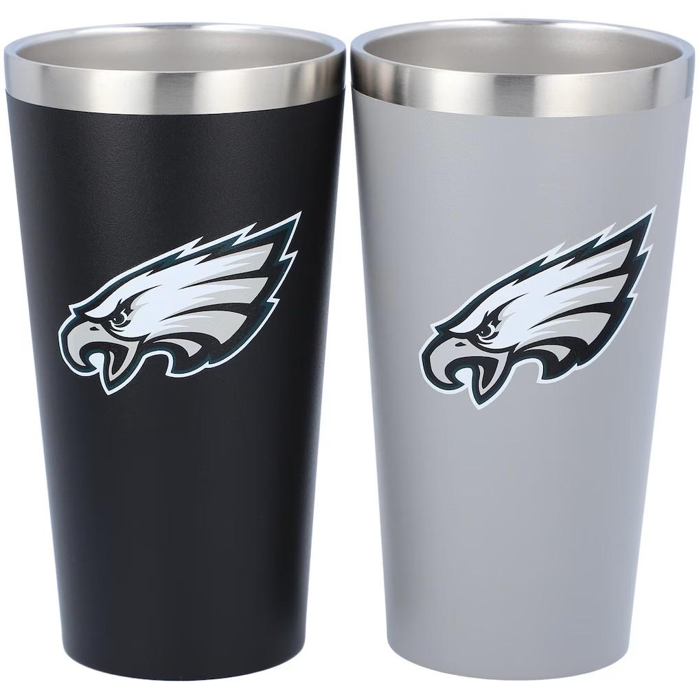 The Memory Company Officially Licenced NFL 30OZ Tumbler Set - 2-Pack Home & Away Stainless Steel Insulated Tumblers with Straws, Double Wall Vacuum Sealed Football Fan Drinkware