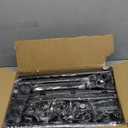 Room Divider Curtain Rod, No Drilling Room Separator for Space Partition Adjustable 4-10ft(H) 28-70inch(W) Heavy Duty Temporary Wall Divider Floor to Ceiling Tension Rod, Black