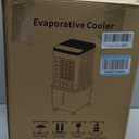 Swamp Cooler, Portable Air Conditioners with 3 wind Modes, 3 Speeds, 3.5-Gallon Water Tank for Evaporative Air Cooler Long Cooling, 45 dB Windowless Air Conditioner 120 Oscillation 4 Ice Packs