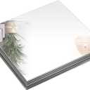 Set of 12 Square Mirrors for Centerpieces, 10 x 10 Inch Glass Mirror Tray Candle Plates Wall Mounted Glass Mirror Tiles Bulk for Table Centerpieces, Wedding, Party, Wall Decor, Crafts