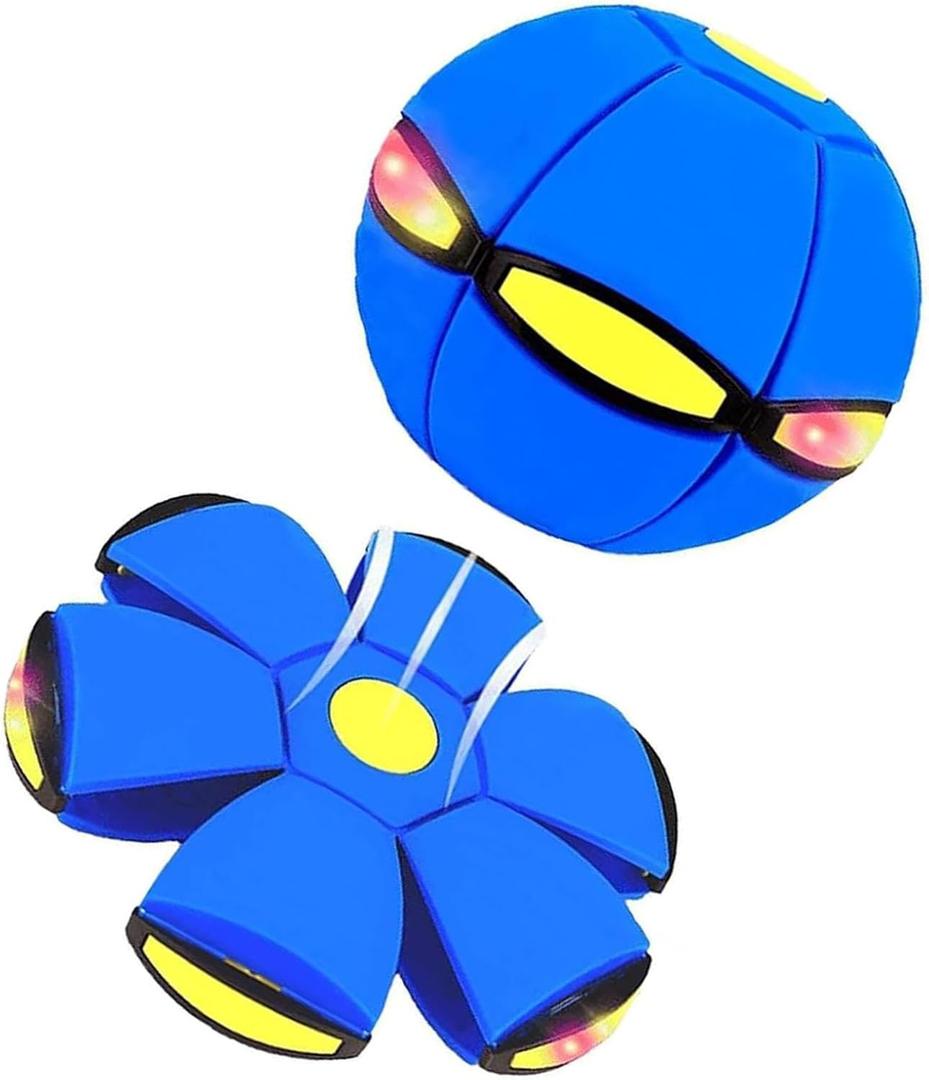 Magic Ball, Magic Meta Ball, Magic Bouncing Ball - with 6 Light, Dual Form Freely Switchable (Blue)