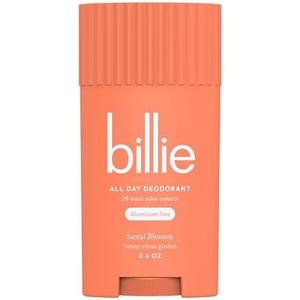 Billie All Day Deodorant, 24-hour Odor Protection, Aluminum-Free, Santal Bloom, 2.6oz