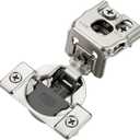HOME EDIT 2 Pack 1 Pair 1-1/4 inch Overlay Soft Close Cabinet Hinges for Kitchen, Stainless Steel Three-Way Adjustable, Concealed Self-Closing Door Hinges