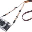 Universal Adjustable Slim Shoulder Sling Neck Strap for All Camera DSLR SLR (Coffee Brown)