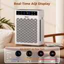 Air Purifiers for Home Large Room up to 3000sq.ft, PRASKY HEPA Air Purifier & with Activated Carbon for Office, Bedroom, Dorm Room, Kitchen