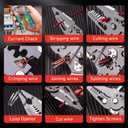 2025 New Tuvilo Electrical PliersPliers with Screwdriver & Wire Stripper  Folding Design, Cr-V Steel, Cuts, Strips, Crimps, Voltage Test, Portable Hand Tool for Home, Auto, and DIY Repair