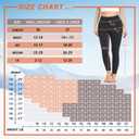 3 Pack Fleece Lined Leggings Women with Pockets -Warm Winter Yoga Pants for Women Thermal Running Workout Leggings S/M