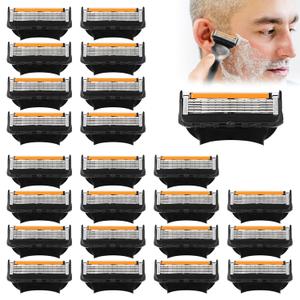 Men's 23-Count 5-Blade Razor Refill Cartridges - Compatible with ProGlide Flexball & Other Major Razor Systems - Premium Wet Shave Replacement Blades for Smooth, Precise Results - Bulk Value Pack. 1 missing