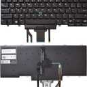 Backlit Keyboard Replacement Compatible with Dell EducationLatitude  E5450 E5470 E5480 E7450 P40G E7470 E7480,Latitude 14 5480 5488 5490 5491 7480 7490 with Pointer US Layout
