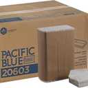 Pacific Blue Basic C-Fold Paper Towels by GP PRO, White, 20603, 240 Towels per Pack, 10 Packs