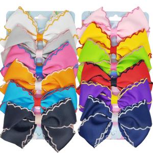 12PCS Hair Bows for Girls Grosgrain Ribbon Toddler Hair Accessories with Alligator Clips for Toddlers Baby Girls Kids Teens (Color B)