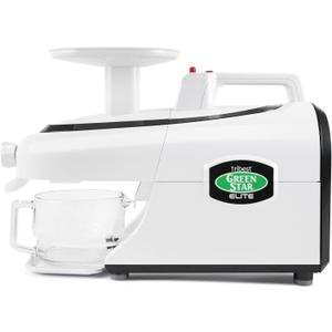 Tribest Greenstar GSE-5000 Elite Twin Gear Cold Press Slow Masticating Juicer (White)