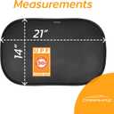 CARAMAZ Car Window Shade for Baby with Certified UV-Protection 2 Pack - 21"x14"