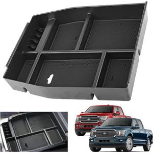 2018 F150 Console Tray Center Console Organizer Tray for 2015-2020 Ford F-150 Raptor Mid Armrest Glove Storage Box for Ford F150 2020 Accessories NOT for 2021 2022 F150
