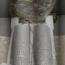 PORTRES 24" Modern Ceramic 3-Way Dimmable Touch Table Lamp Set of 2 for Bedroom White Farmhouse Bedside Lamps with USB A+C Charging Ports for Living Room Nightstand Lamp End Table Lamps