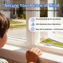 Didiseaon Window Safety Lock 4 Pack Window Stopper Concealed Restrictor Lock Child Locks for Casement and Sliding Sash Windows Easy Install Reusable 3.34 X 1.96 X 0.39 in, 8.50X5.00X1.00CM