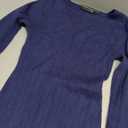 MEROKEETY Women's 2026 Long Sleeve Bodycon Sweater Dress Fall Winter Crew Neck Ribbed Knit Maxi Dresses (Medium, Navy)