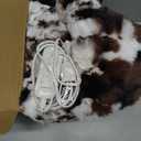 Cow Print Heating Throw Blankets Luxurious Western Soft Bubble Faux Rabbit Fur 8 Heat Settings Overheat Protection Quick Heating Electric Heated Blanket 50"x60"(Brown)