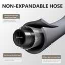 Garden Hose 5/8" x 25ft - Brass Rubber Heavy Duty Water Hose 600 PSI Burst Pressure, Durable Flexible Hose for Yard, Car Wash, Pets Gray