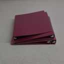 3 Ring Binder 1 Inch 4 Pack, Fashion Binder with 2 Pockets (Fit 8.5x11 Inches Letter Size Paper) for School Office and Home, Deep Pink