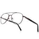 RB.Pilot Classic Aviator Reading Glasses for Men Women Light Blocking Computer Readers Spring Hinge Metal Frame Acetate Legs