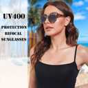 Bifocal Sunglasses For Women Reading Sunglasses 3 Pack UV400 Sun Readers Glasses With Spring Hinge +2.25