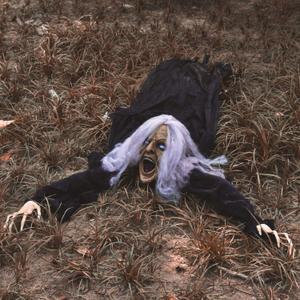 FUN LITTLE TOYS Halloween Zombie Climbing Groundbreaker Witch Decoration, Bendable Arms and Evil White Eyes Scary for Outdoor Halloween Graveyard Garden, Yard, Lawn, Patio, Haunted House Props