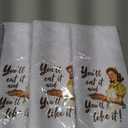 3 x Recipe Funny Kitchen Towels,16 X 24 Dish Towel,with Hilarious Sayings and Wonderful Designs,Absorbent Microfiber Dishcloth, DAR Rags Decor, Great Gifts for Hostess New Home Mom Women Housewarming