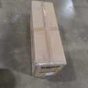 COLAMY 7-Piece Dining Table Set for 6, 60" Rectangular Wooden Kitchen Table with 6 Tufted Dining Room Chairs, Brown/Beige