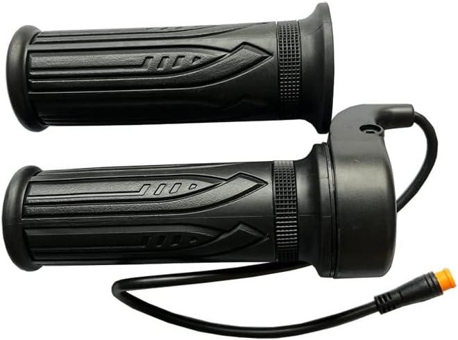 Electric Bike Accessories, WUXING 20X Full Twist Throttle,Ebike Parts for 12V 24V 36V 48V 52V 60V 72V, Right Hand Mount, 3PIN SM/Waterproof Plug