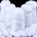 Shappy 165.79 Ounce/ 4700 g Christmas Fake Clouds Snow Decoration Artificial White Cloud Fiber Faux Fluffy Snow Indoor Soft Artificial Fake White Cotton Winter Craft Decor Xmas Tree Village Displays