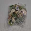 4 Bundles Small Hydrangea Artificial Flowers, Silk Fake Flower Bouquet for Wedding Party Home Decor.(White & Green)
