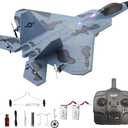 RC Plane F22 Raptor Model 4CH 3D6G RC Airplane for Adults Kids 2.4Ghz RC Jet with LED Light WLtoys A180 Upgrade Version with Gyroscope Outdoor Toys