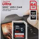 SanDisk 64GB Ultra SDXC UHS-I Memory Card - 100MB/s, C10, U1, Full HD, SD Card
