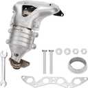 Exhaust Manifold Catalytic Converter Kit Fit For L4 1.7L Direct-Fit Compatible with Honda Civic & Acura EL 2001-2005 Replace 18160-PLM-A00 18160-PLM-A50 (EPA Compliant)