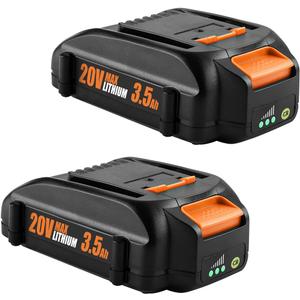 3.5AH Replacement for Worx 20V Battery WA3525 WA3575 Compatible with WG151s WG155s WG251s WG890 WG891 Worx 20V Lithium Battery WA3520, 2 Pack