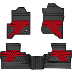 Multi-Color Floor Mats for Chevy Silverado GMC Sierra 2014-2018 Crew Cab