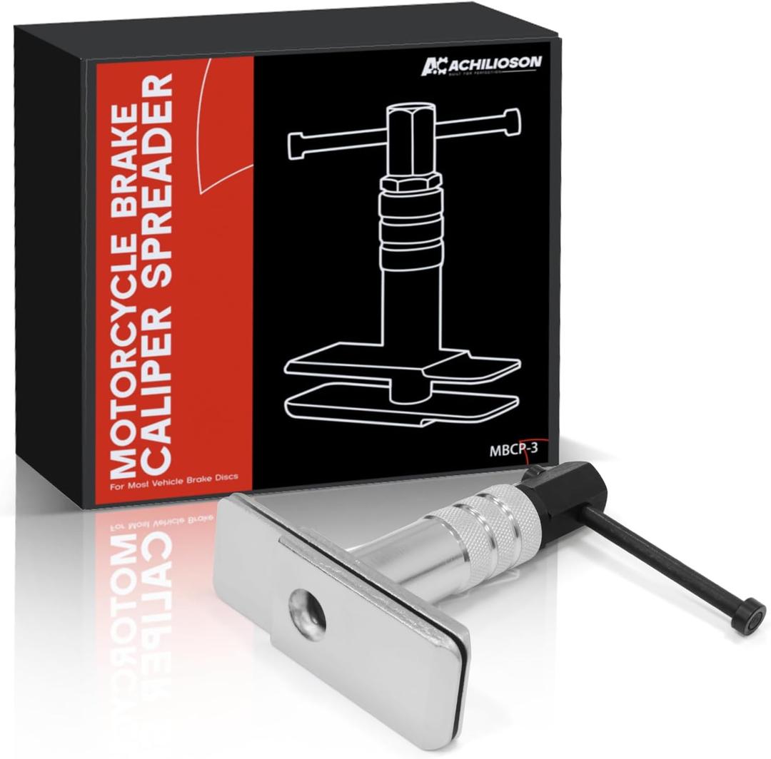 Heavy Duty Motorcycle Brake Caliper Spreader Tool for Most Motorcycle & Vehicle Brake Discs Compatible with Hydraulic Disc Brake Systems