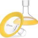 17mm Oval Flanges Shields Compatible with Medela Pumps, Replacement Parts for Pump in Style, Symphony, Swing Maxi, Harmony and Personalfit Flex–Breast Pump Accessories