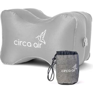 Circa Air Inflatable Knee Pillow - for Side Sleepers, Travel Knee Pillow Between Legs for Sleeping, Orthopedic Sciatica Pain Relief Pillow, Light & Compact