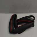 Ouzorp Car Steering Wheel Cover, Microfiber Leather Steering Wheel Covers with Anti-Slip Lining, Universal 14.5-15 inchs Black with Red line