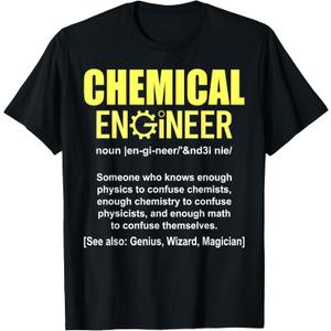 Funny Chemical Engineer Definition - Engineering Noun T-Shirt, Male S