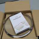 CAROTE 8 Inch Non Stick Frying Pan with Lid,White Granite Nonstick Skillet Omelet Pans, Egg Pan Granite Cookware, PFOS & PFOA Free