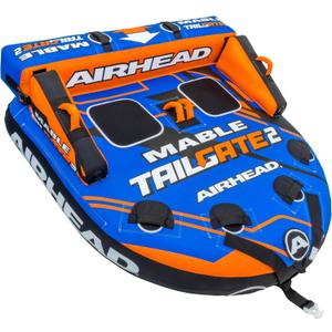Airhead Mable Towable Tube for Boating, 1-4 Rider Inflatable Boat Tube for Water Tubing, Heavy Duty Full Nylon Cover, EVA Foam Pads, Dual Tow Point, Patented Speed Safety Valve