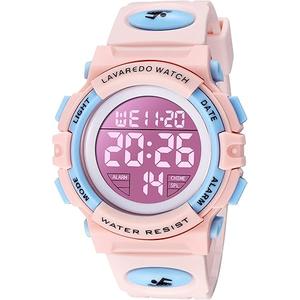 A ALPS Boys Watch for 315 Year Old Boys, Digital Sport Outdoor Multifunctional Chronograph LED 50M Waterproof Alarm Calendar Analog Watch with Silicone Band