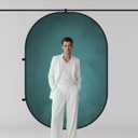 Kate Pop up Backdrop Gray Collapsible Backdrops for Photography Studio Portable Backdrop for Headshot, 5x6.5ft
